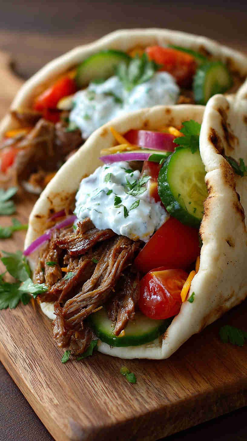 Crockpot Lamb Gyros