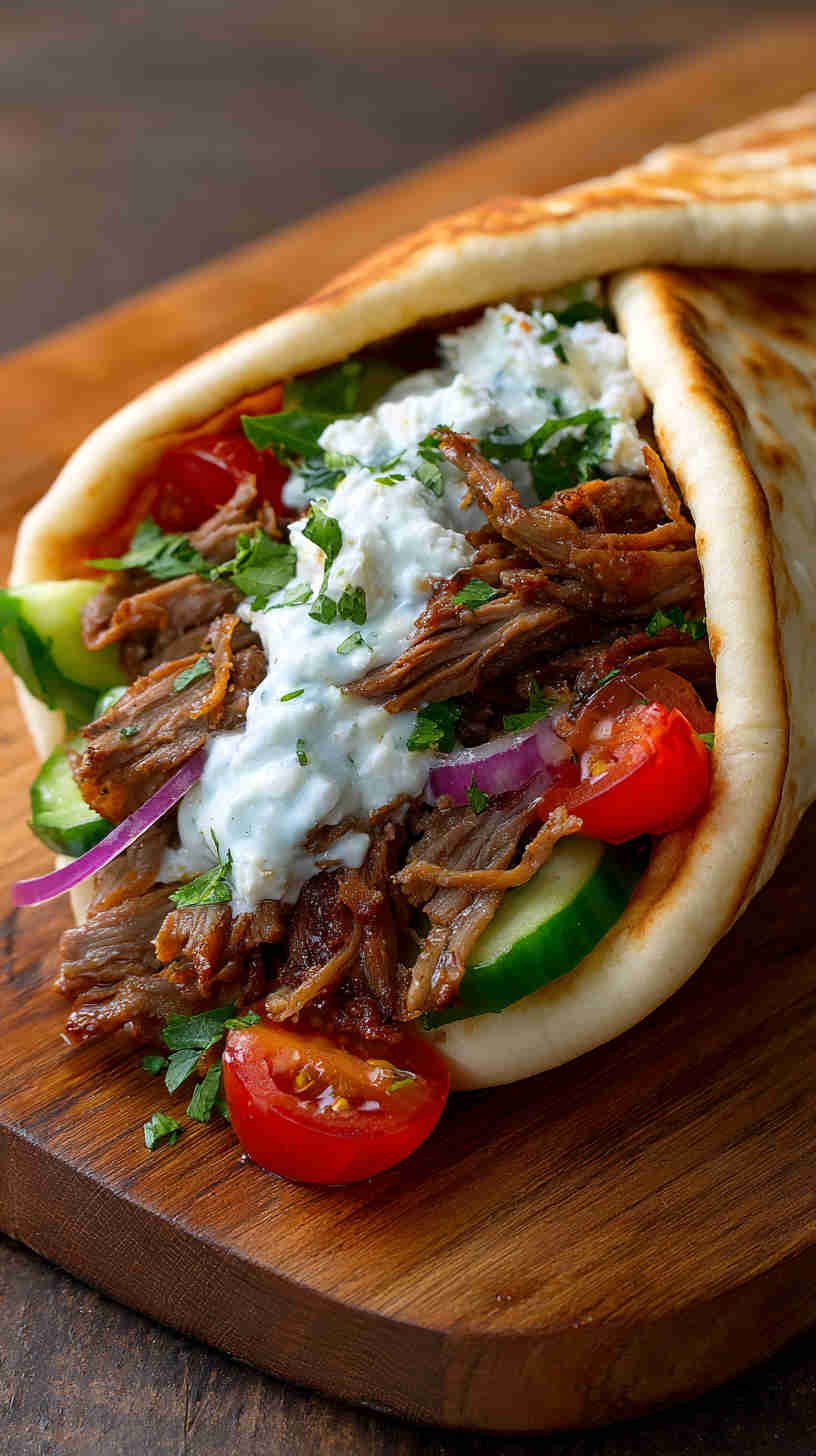 Crockpot Lamb Gyros
