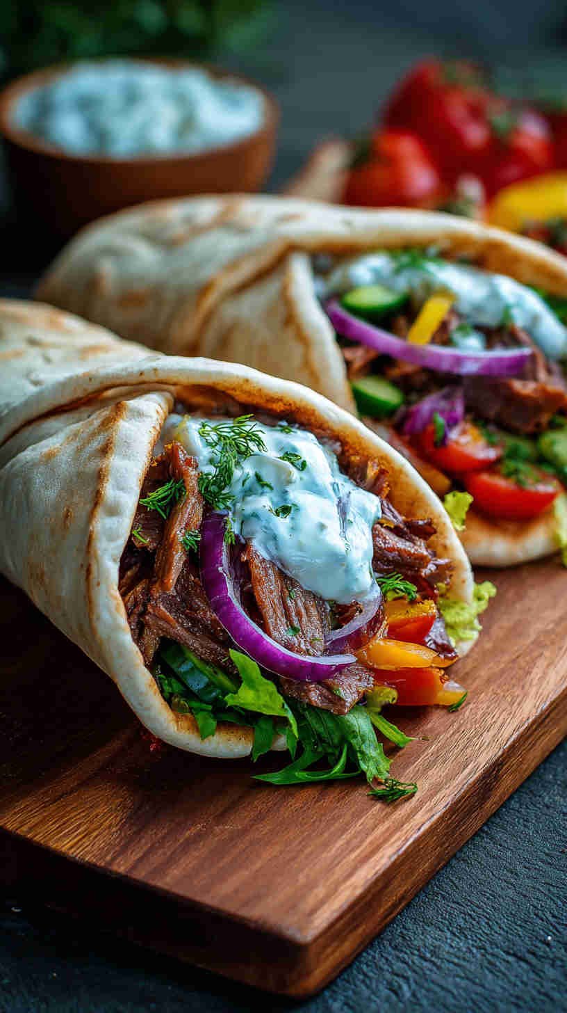 Crockpot Lamb Gyros