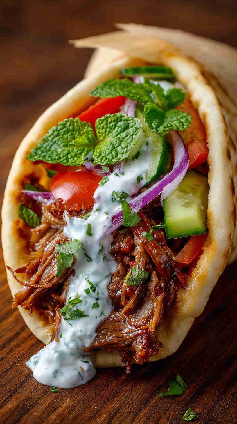 Crockpot Lamb Gyros