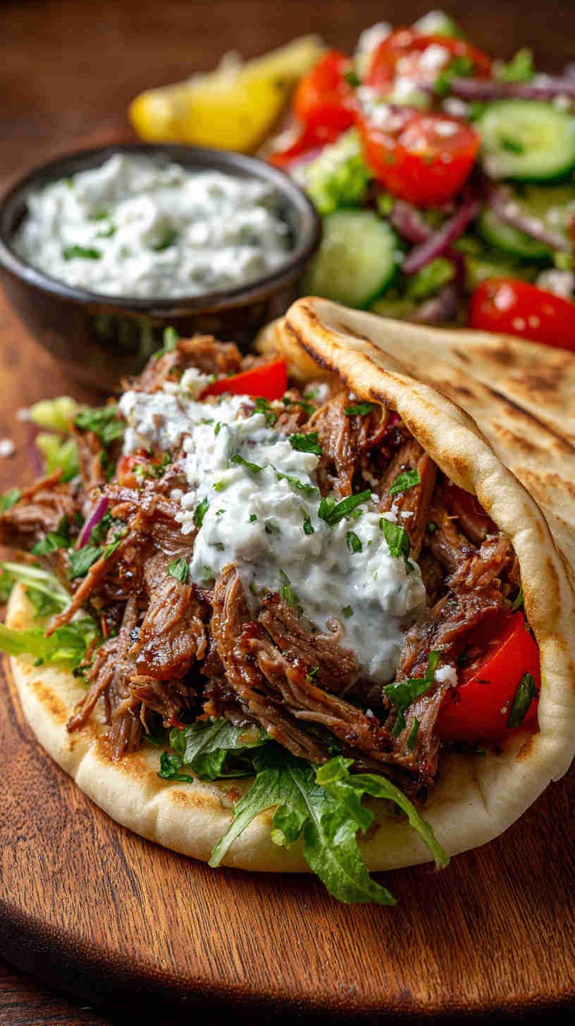 Crockpot Lamb Gyros