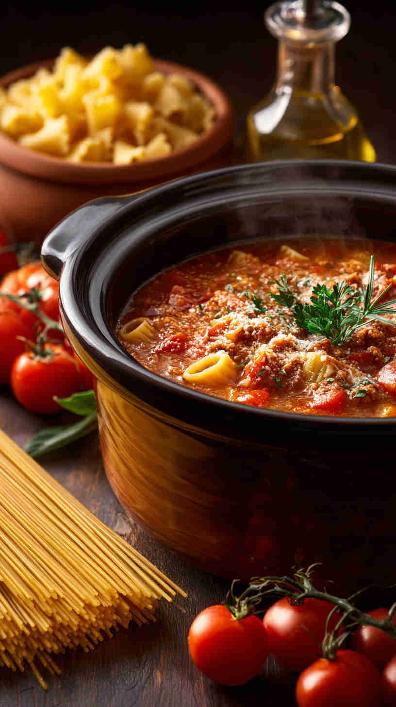Crockpot Lasagna Soup