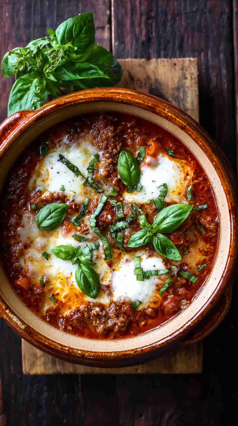 Crockpot Lasagna Soup