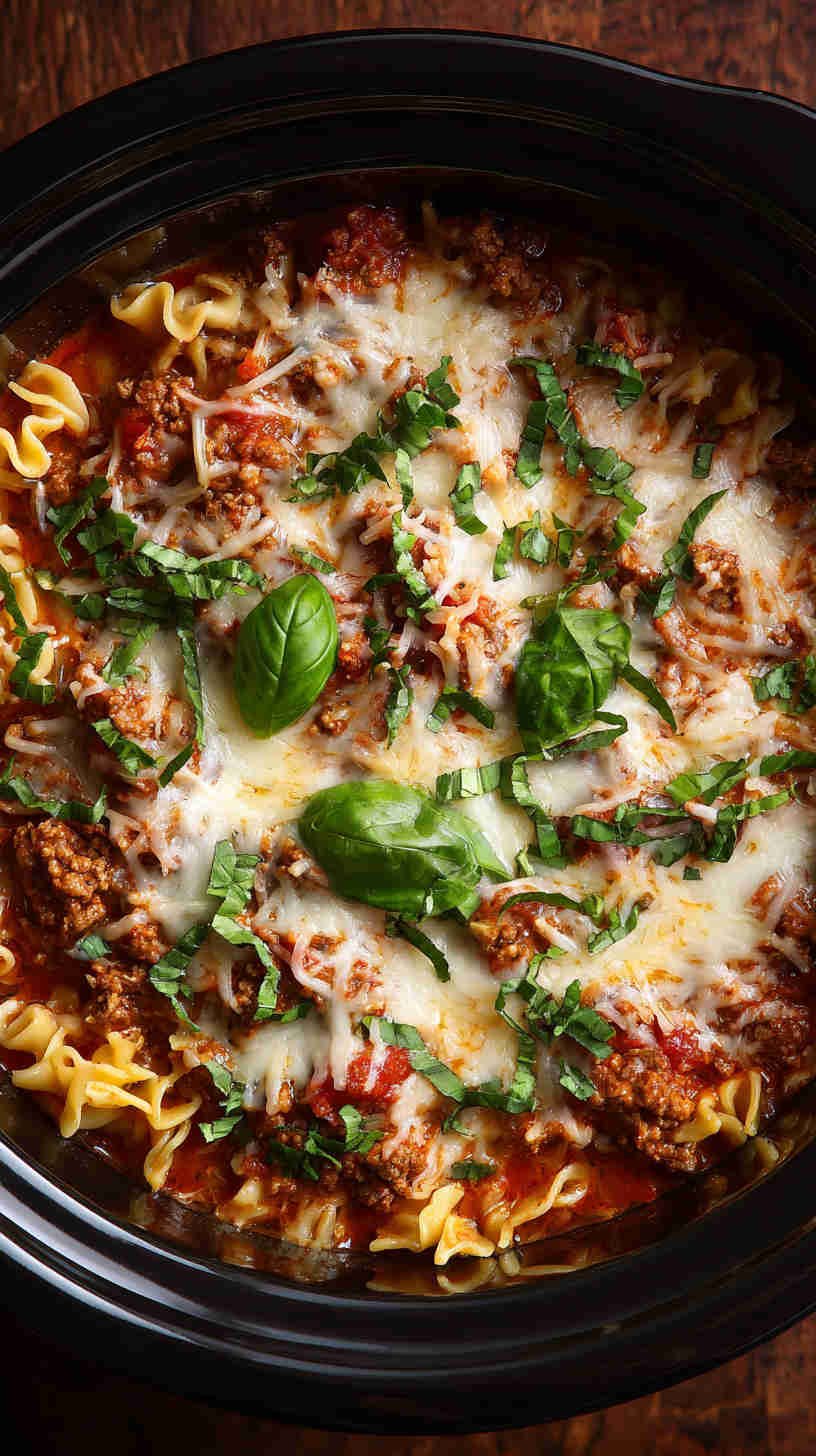 Crockpot Lasagna Soup