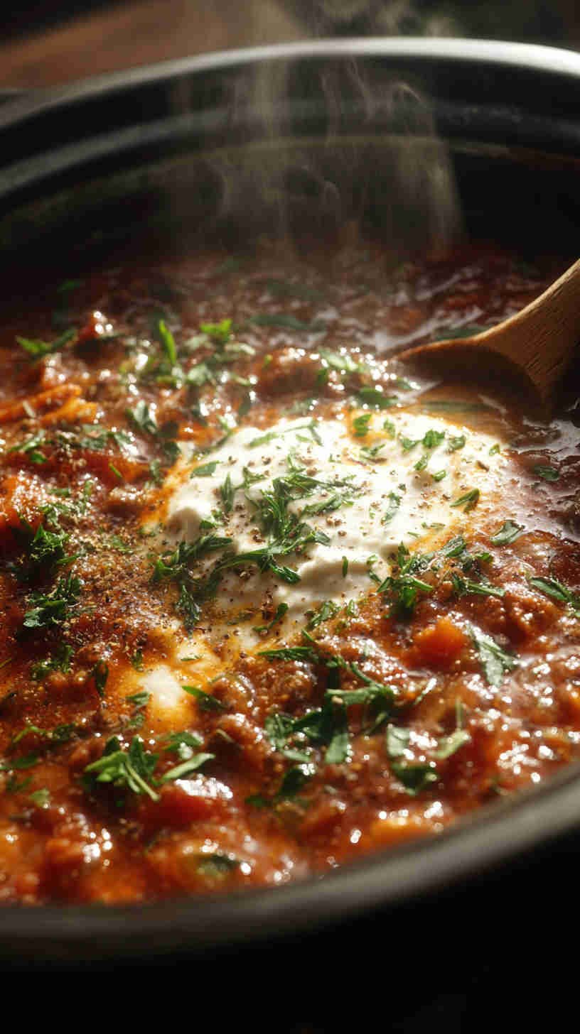 Crockpot Lasagna Soup
