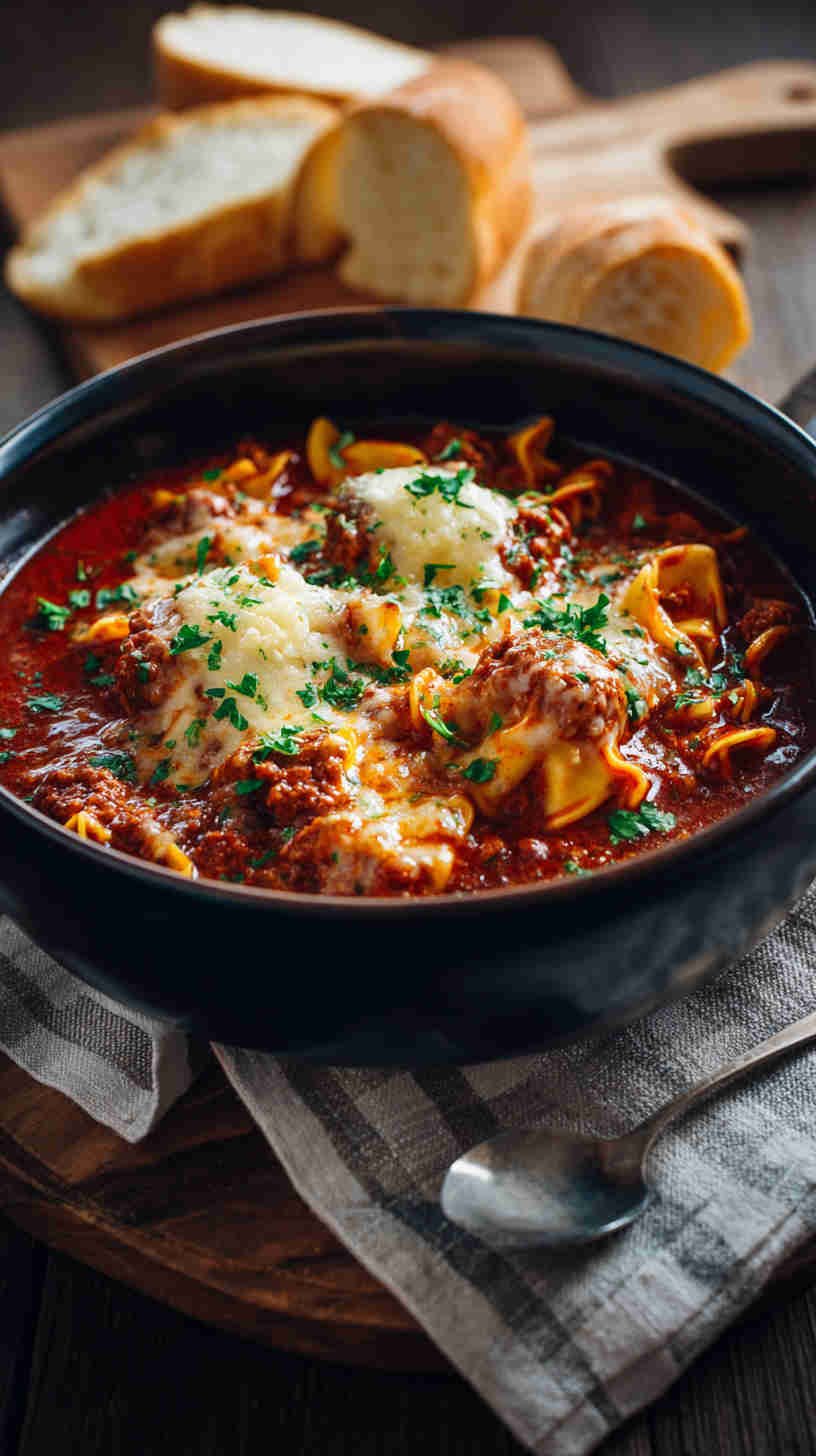 Crockpot Lasagna Soup