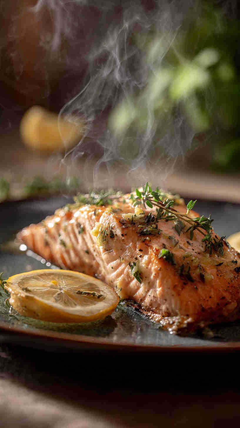 Crockpot Lemon Garlic Butter Salmon