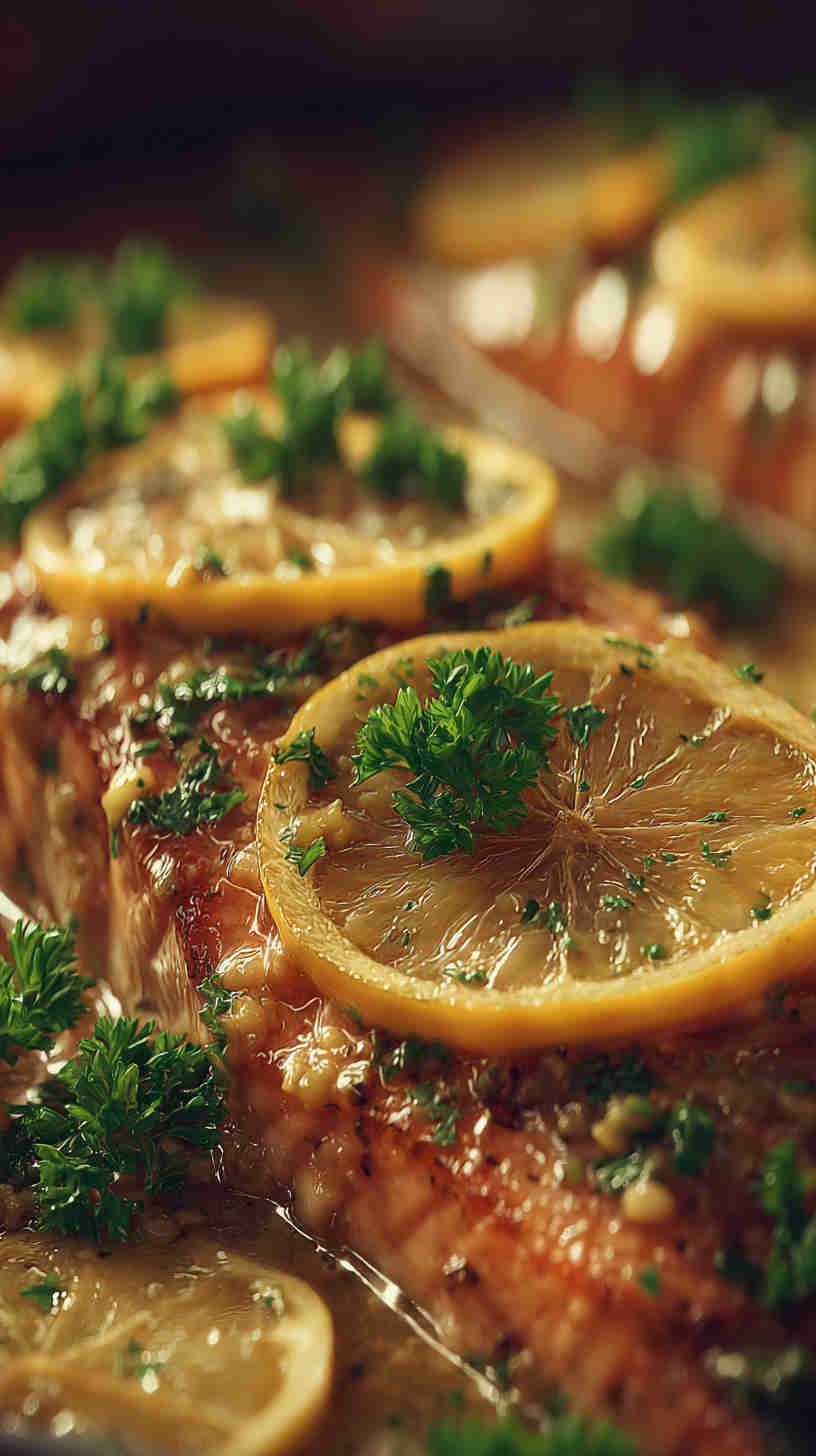 Crockpot Lemon Garlic Butter Salmon