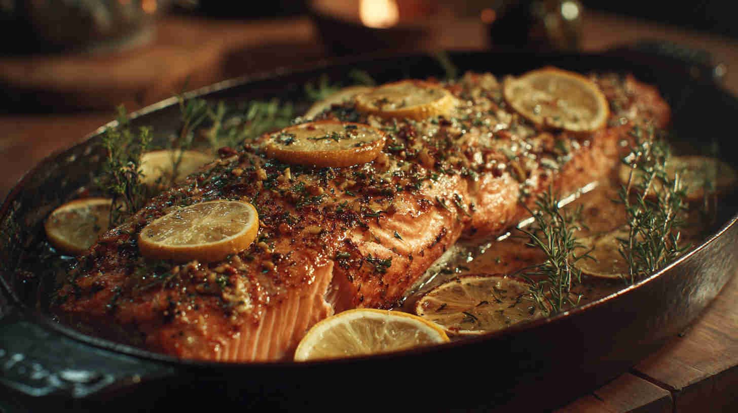 Crockpot Lemon Garlic Butter Salmon