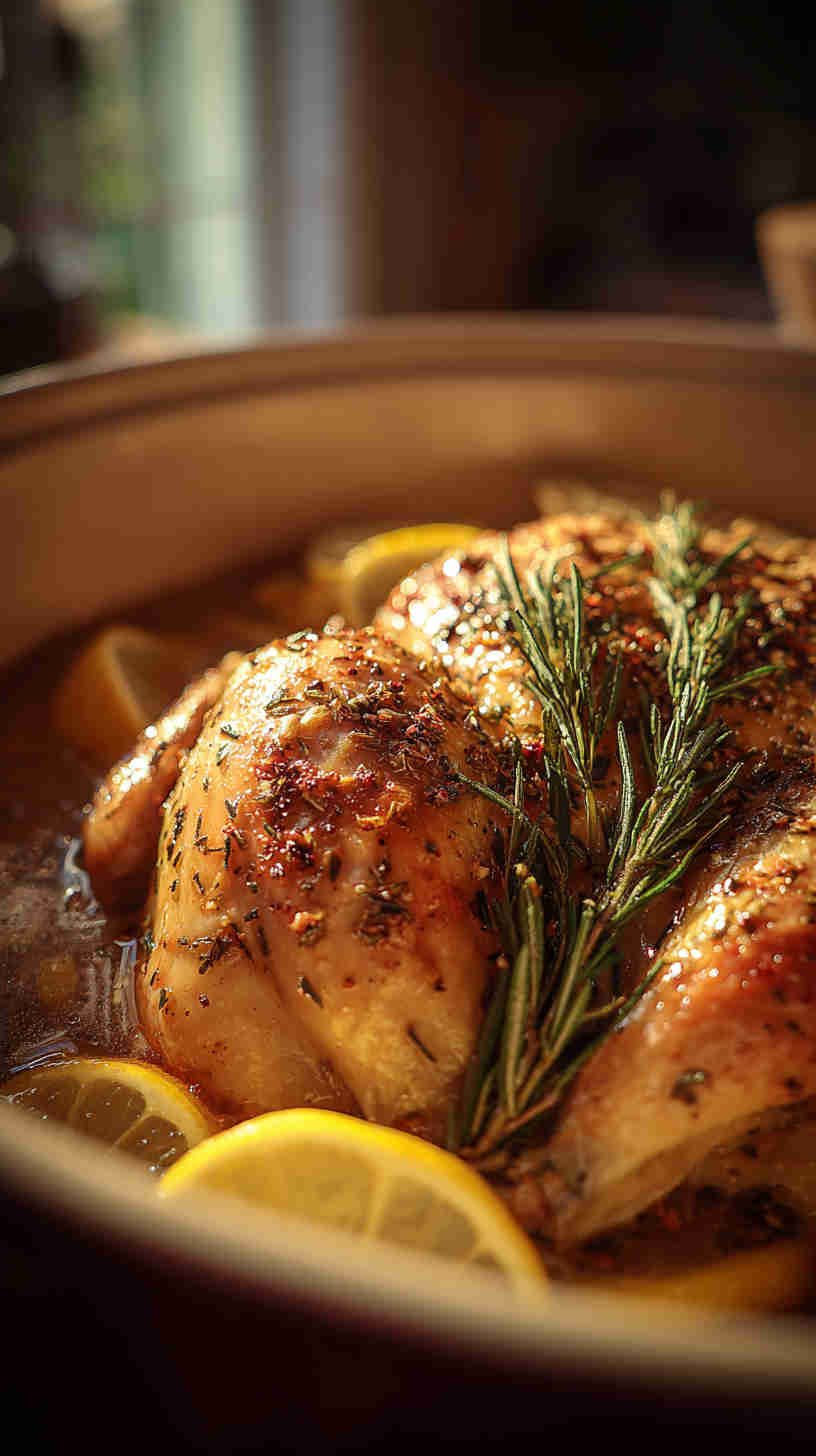 Crockpot Lemon Herb Chicken