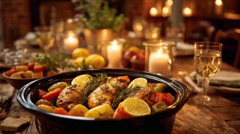 Crockpot Lemon Herb Chicken