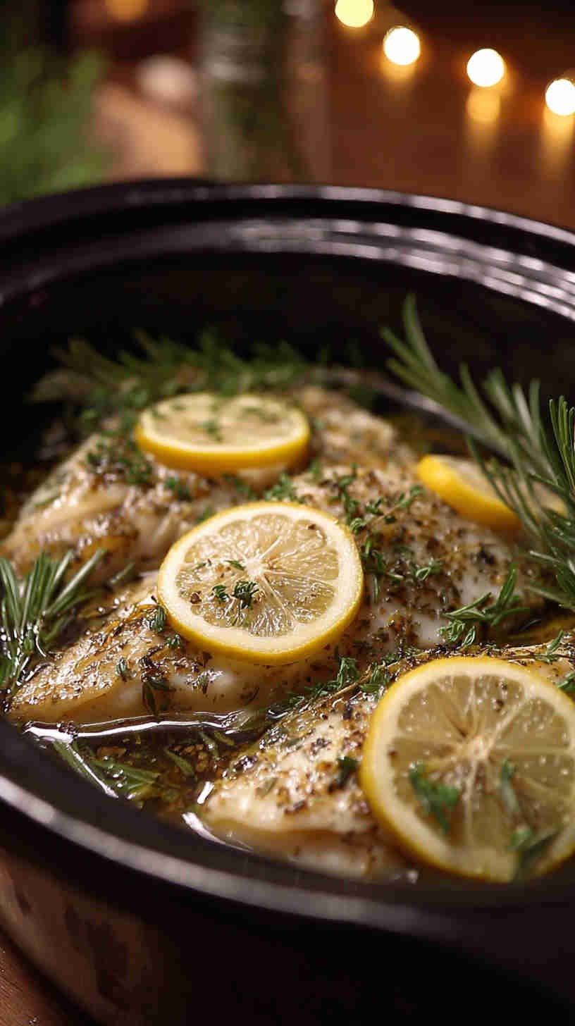 Crockpot Lemon Herb Fish