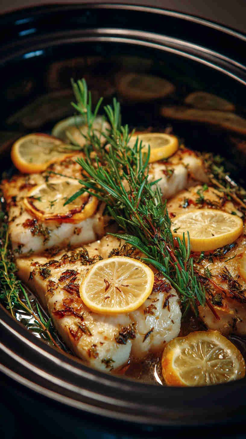 Crockpot Lemon Herb Fish