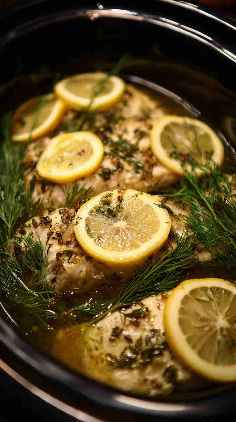 Crockpot Lemon Herb Fish