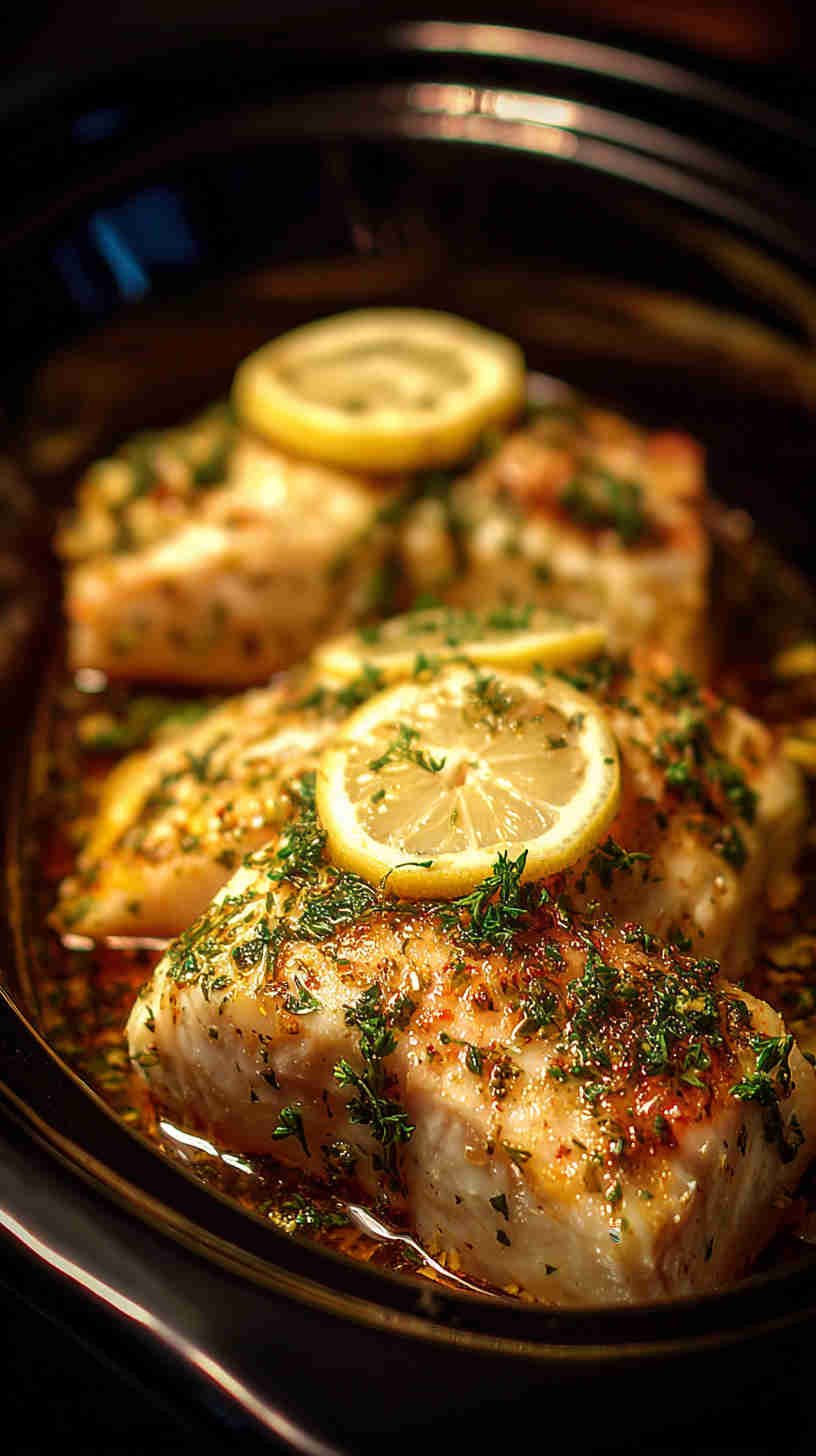 Crockpot Lemon Herb Fish