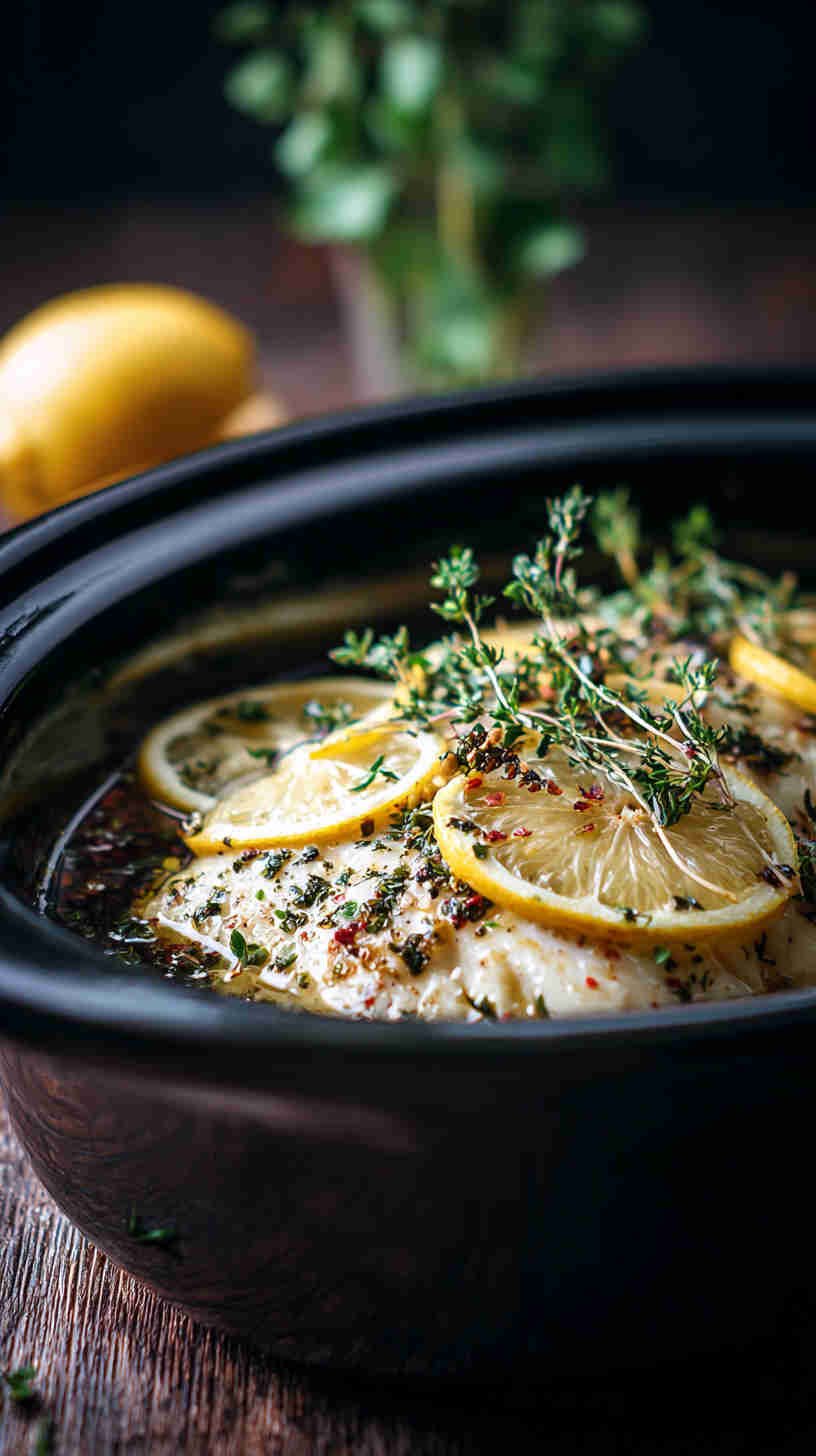 Crockpot Lemon Herb Fish