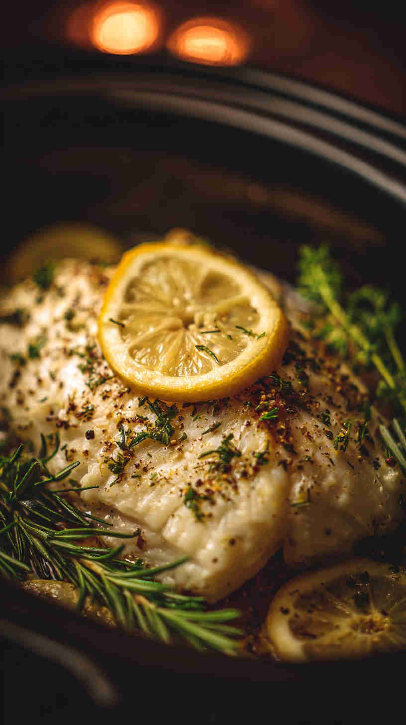 Crockpot Lemon Herb Fish