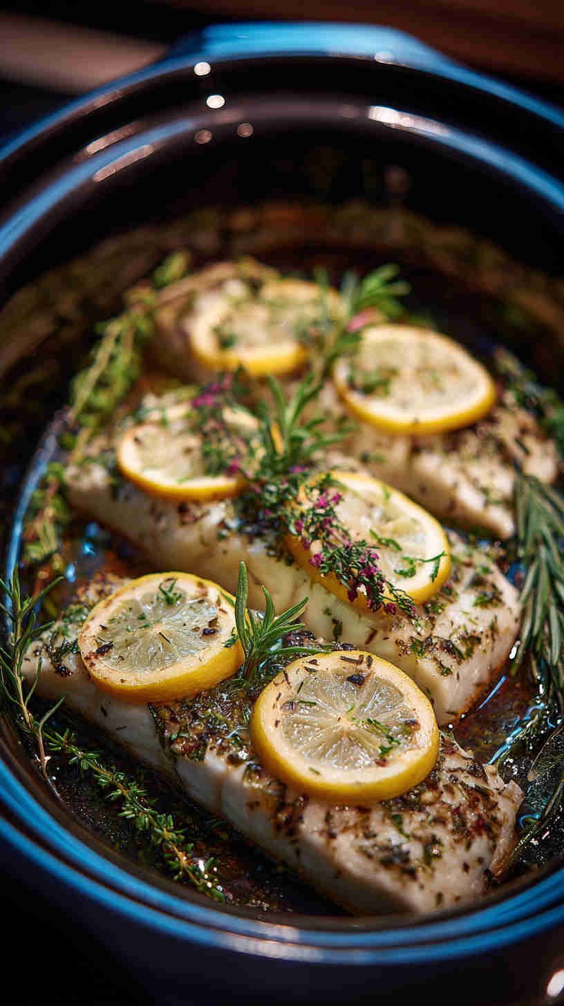 Crockpot Lemon Herb Fish