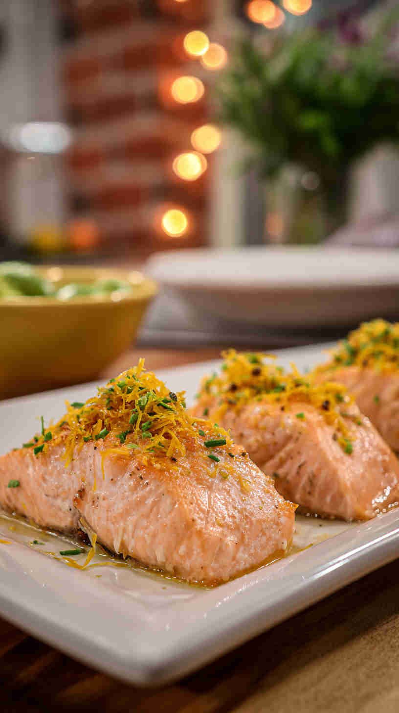 Crockpot Lemon Herb Salmon Fillets