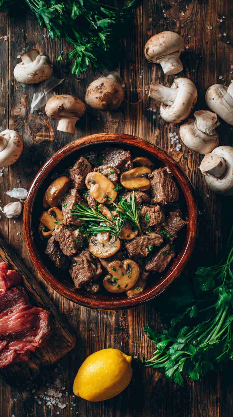 Crockpot Low-Carb Beef Stroganoff