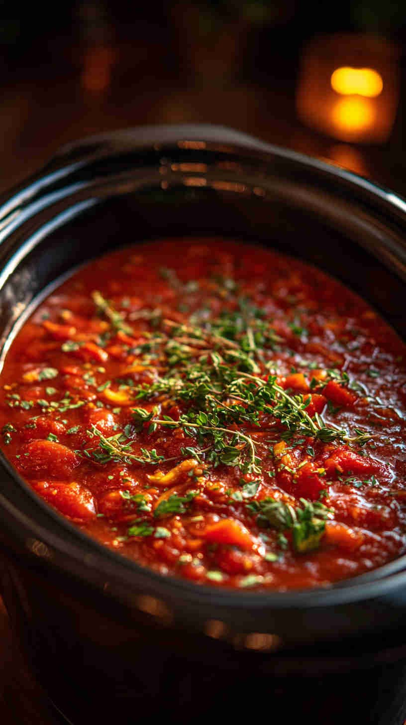 Crockpot Marinara Sauce