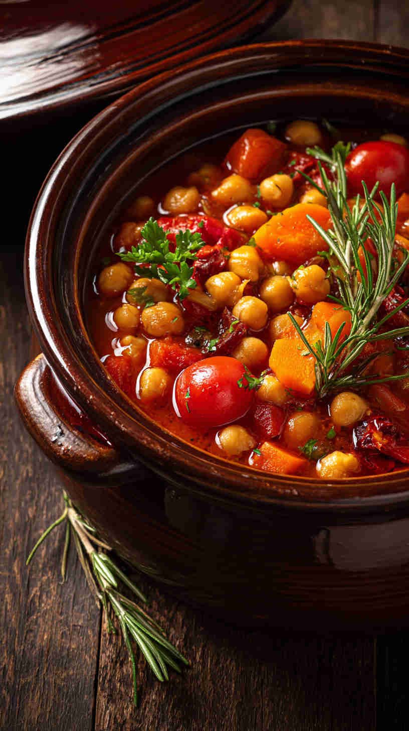 Crockpot Mediterranean Chickpea Stew