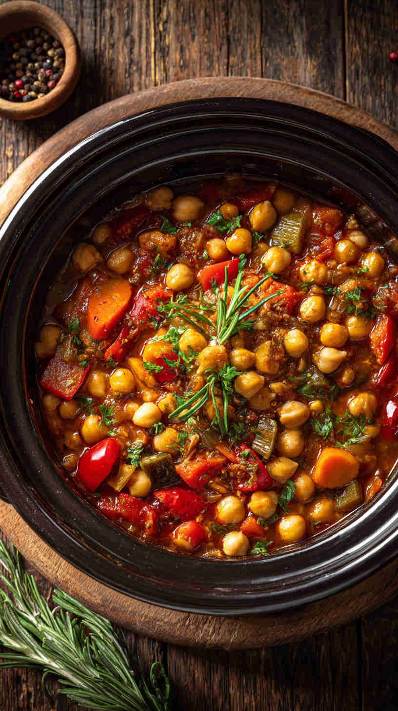 Crockpot Mediterranean Chickpea Stew