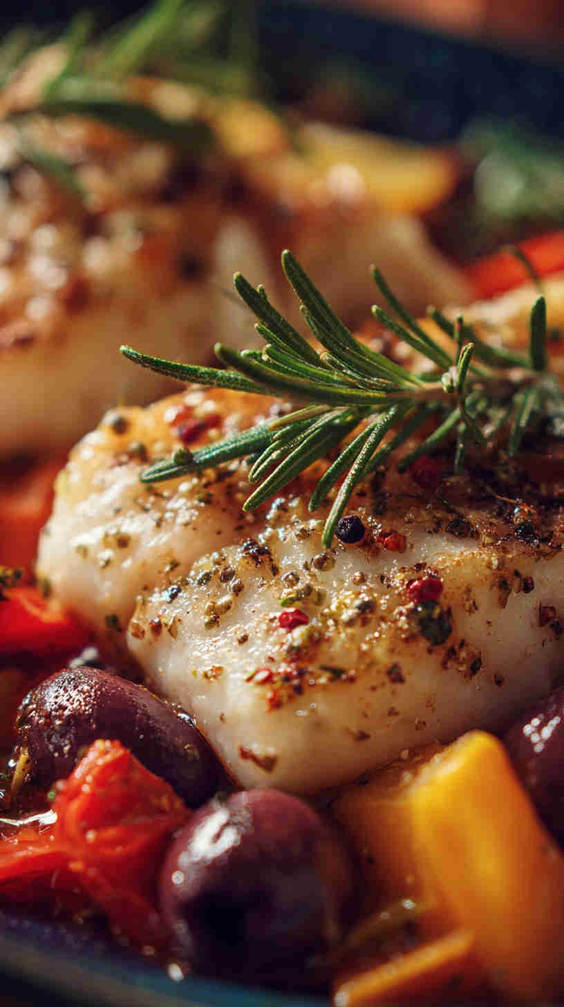 Crockpot Mediterranean Herb Baked Cod