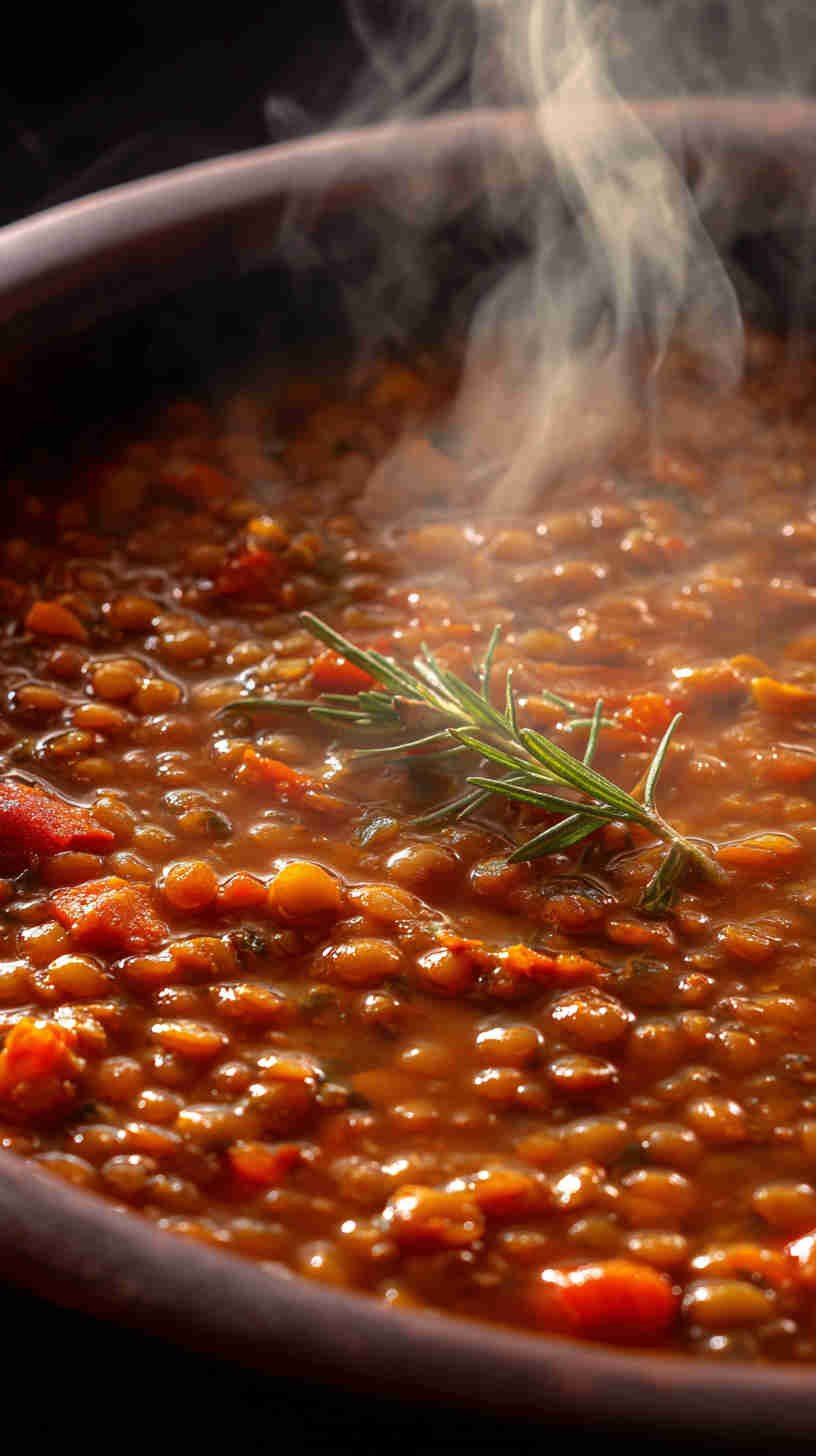 Crockpot Mediterranean Lentil Soup