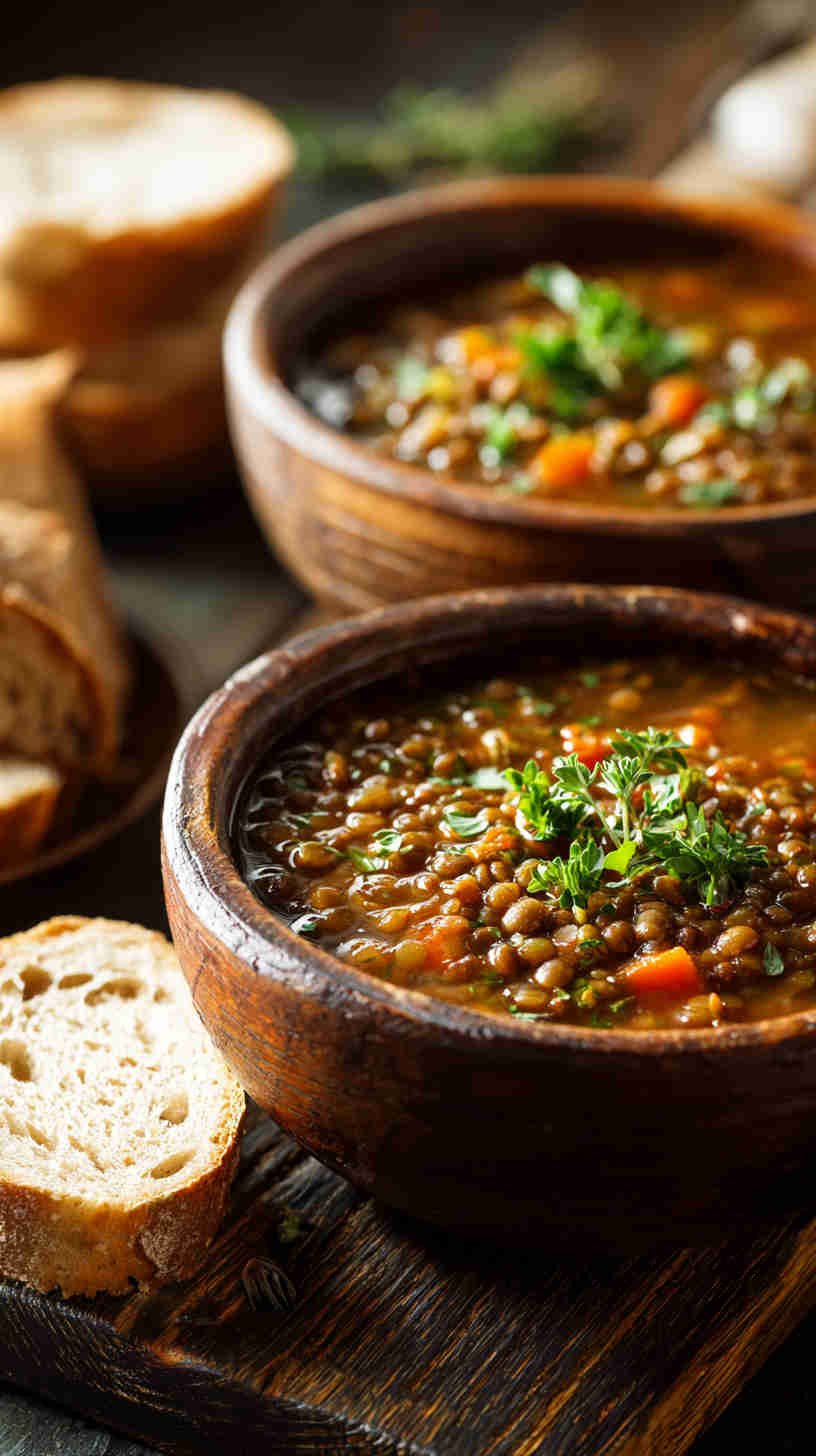 Crockpot Mediterranean Lentil Soup