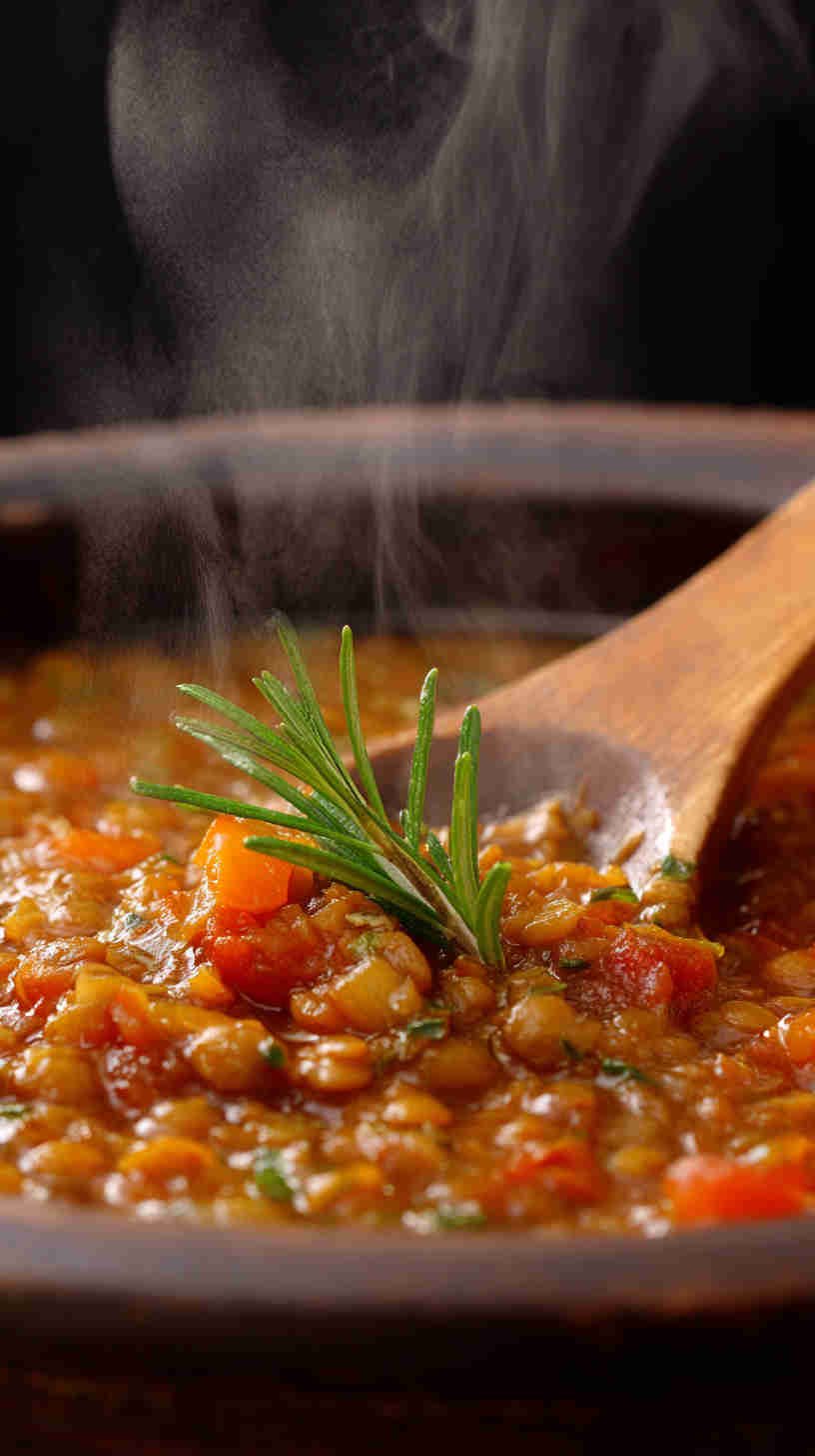 Crockpot Mediterranean Lentil Soup