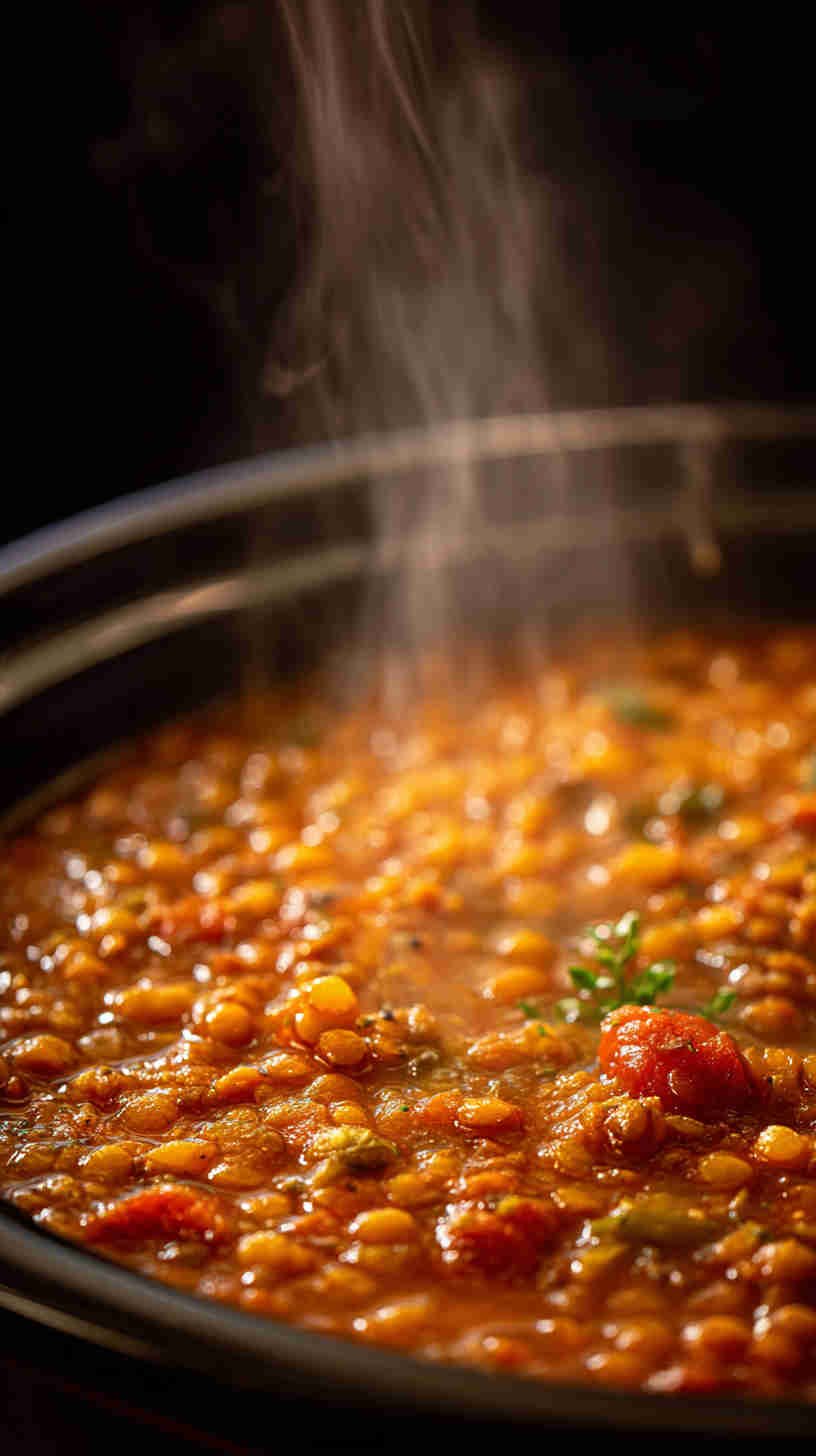 Crockpot Mediterranean Lentil Soup