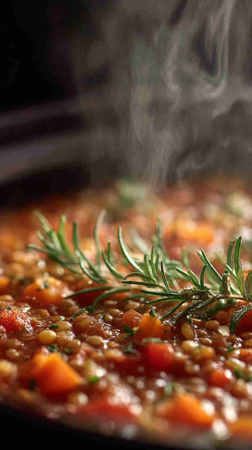 Crockpot Mediterranean Lentil Soup
