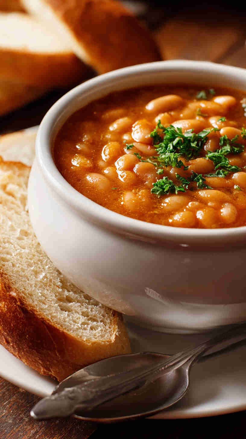 Crockpot Mediterranean White Bean Soup