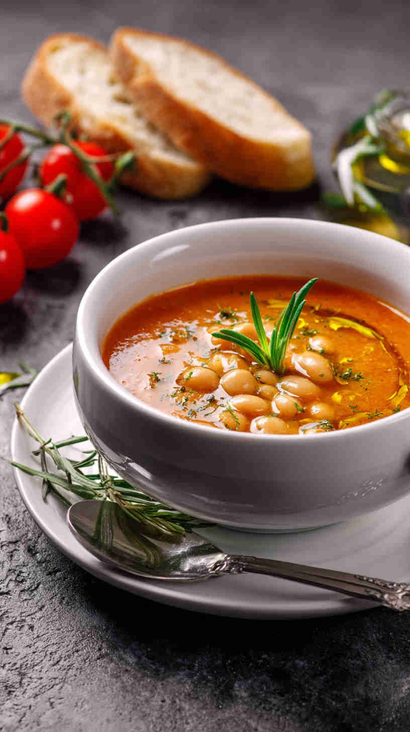 Crockpot Mediterranean White Bean Soup
