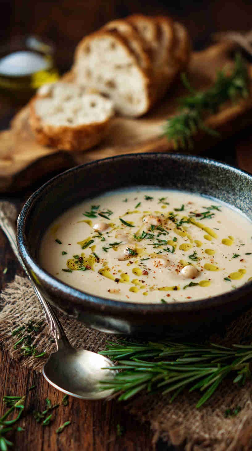 Crockpot Mediterranean White Bean Soup