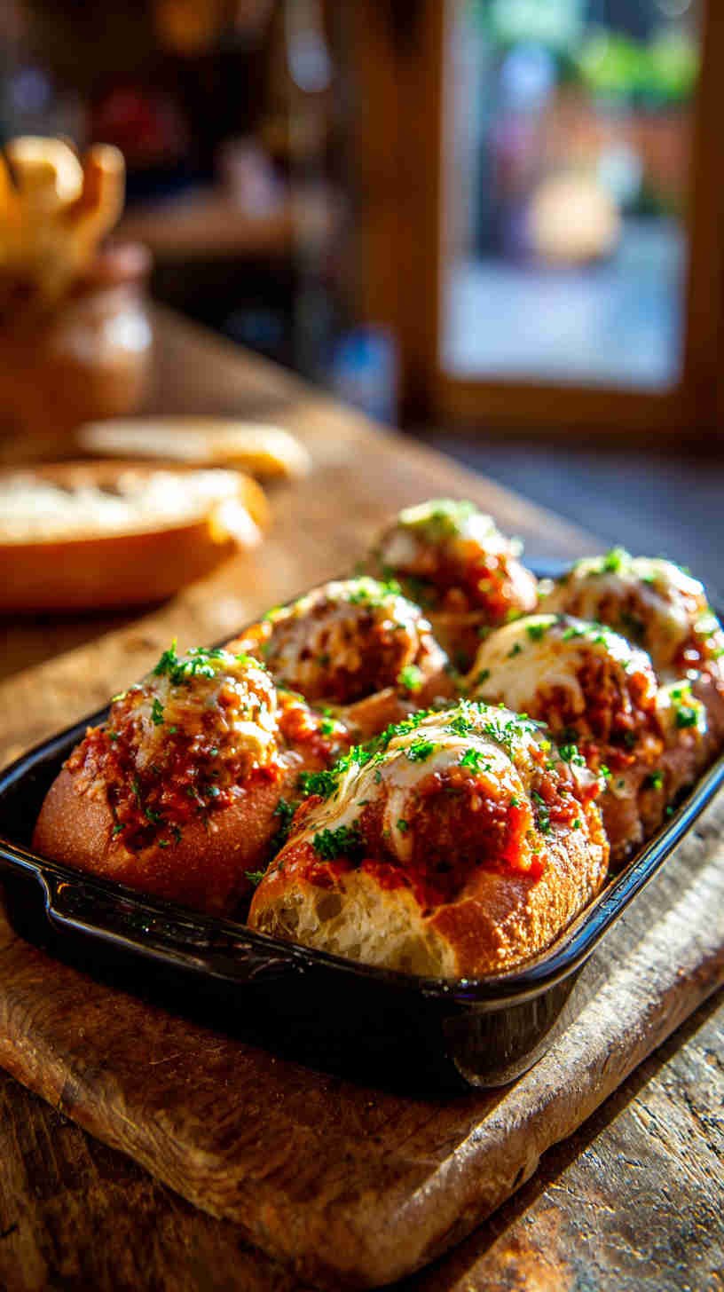 Crockpot Mini Meatball Subs