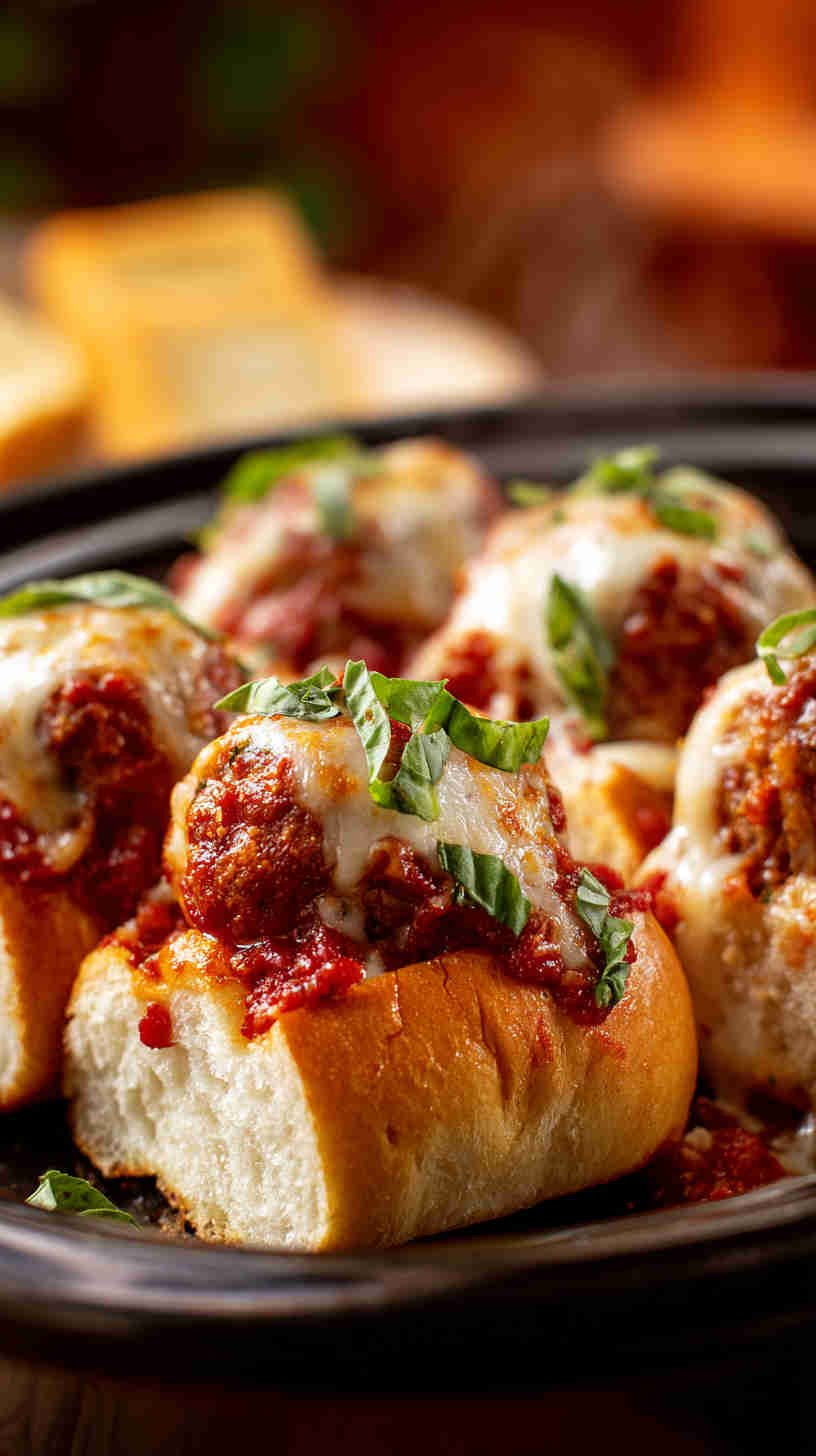 Crockpot Mini Meatball Subs