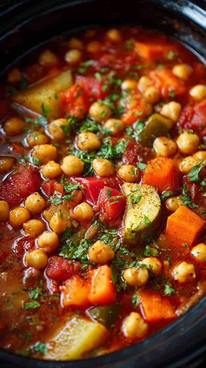Crockpot Moroccan Chickpea Stew