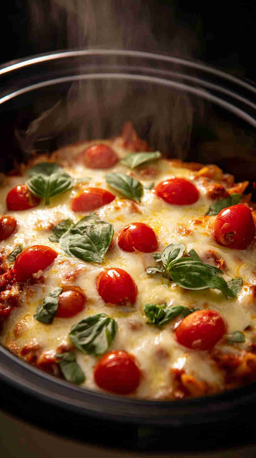 Crockpot Pizza Pasta