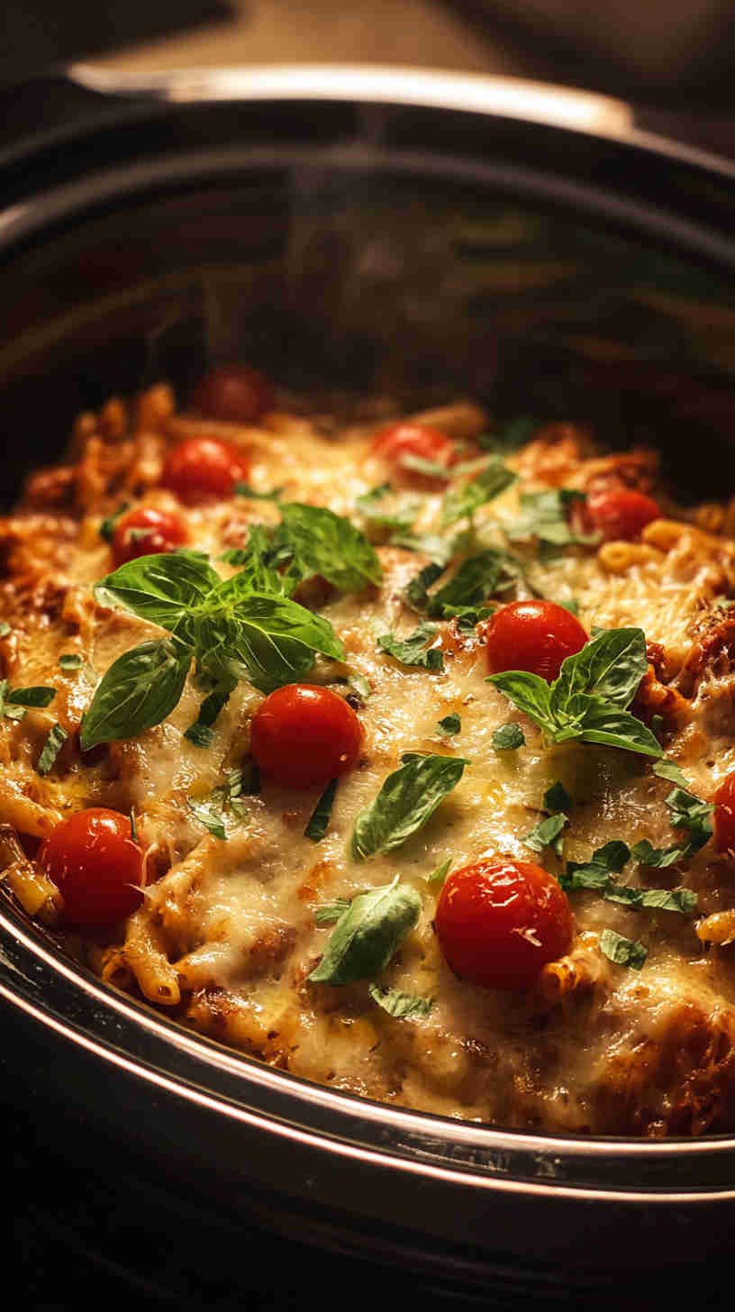 Crockpot Pizza Pasta