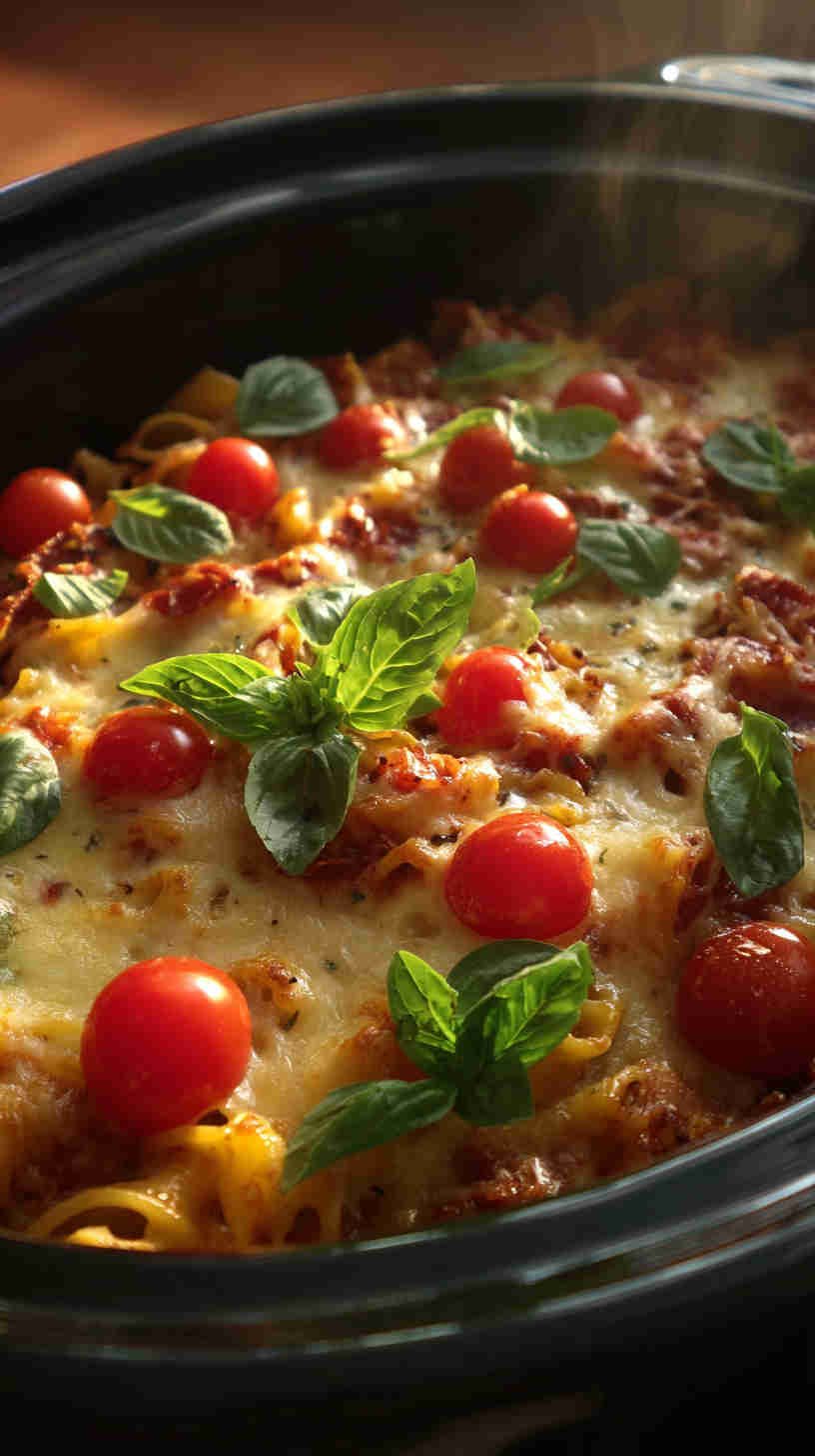 Crockpot Pizza Pasta