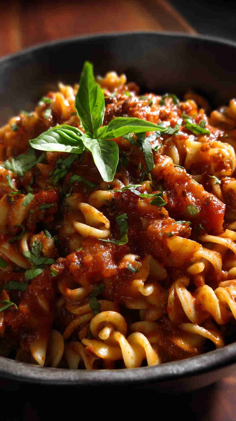 Crockpot Pizza Pasta