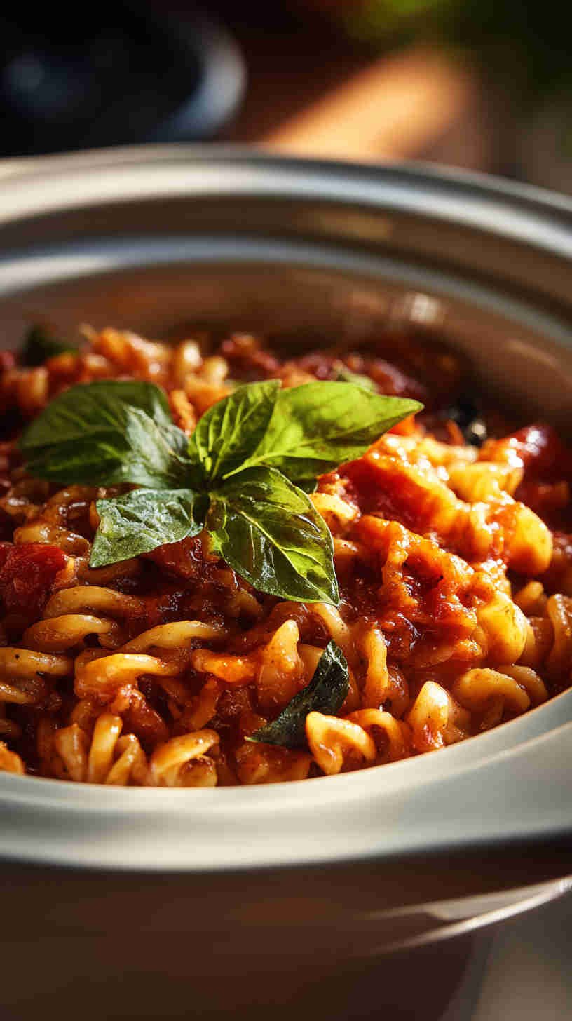 Crockpot Pizza Pasta