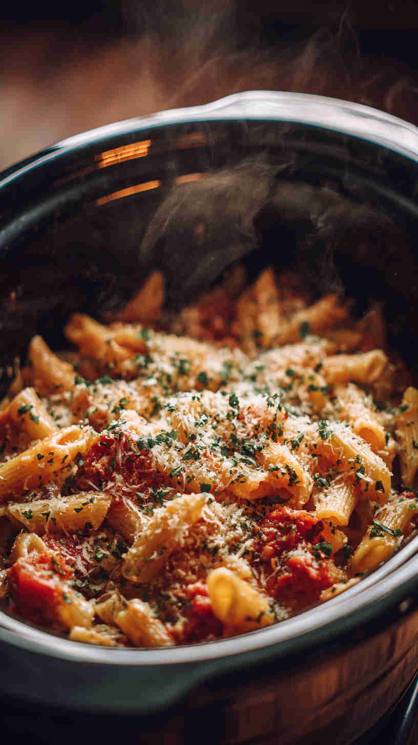 Crockpot Pizza Pasta