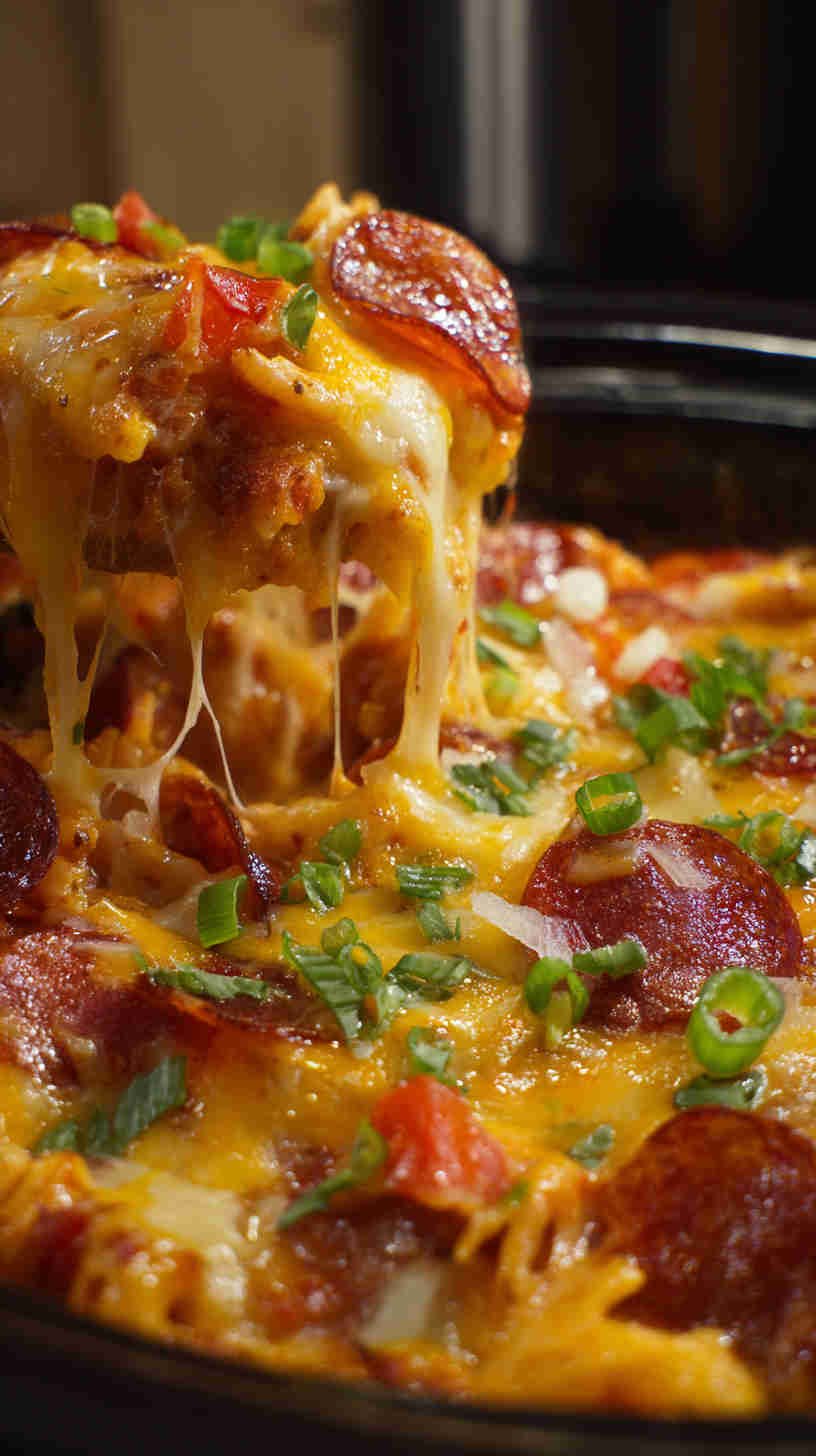 Crockpot Pizza Pasta