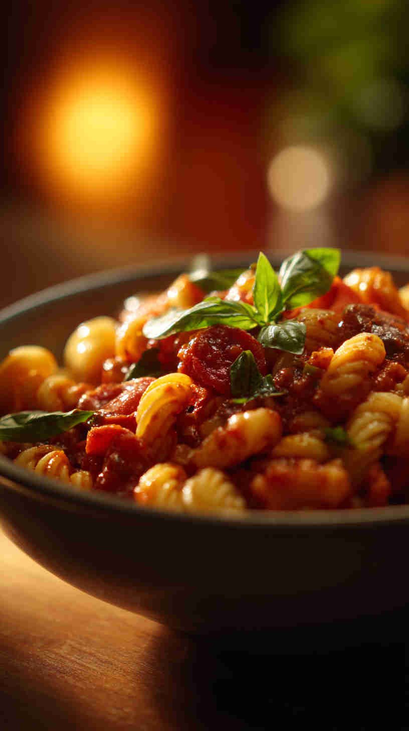 Crockpot Pizza Pasta