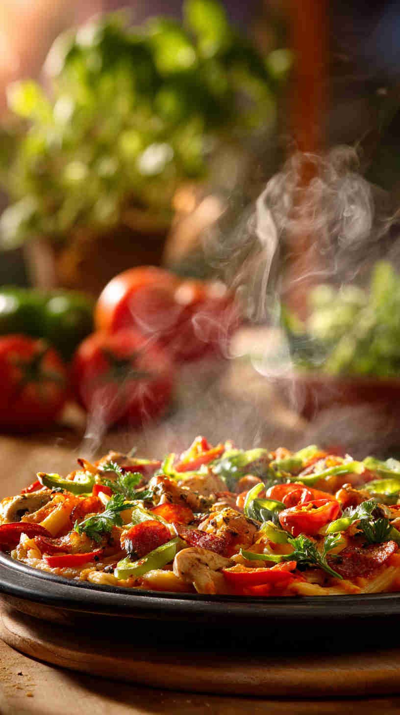 Crockpot Pizza Pasta