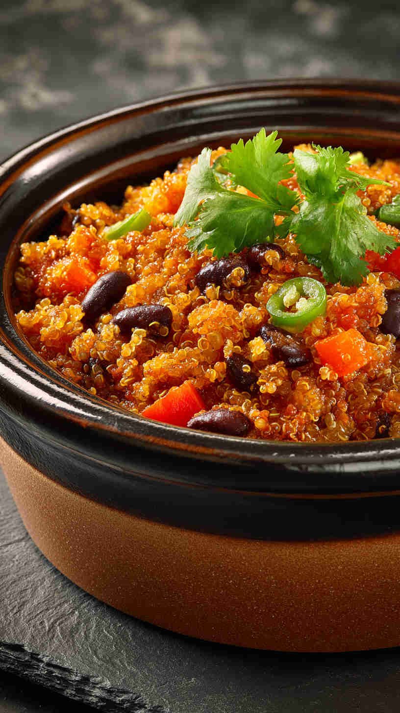 Crockpot Quinoa and Black Bean Bowl