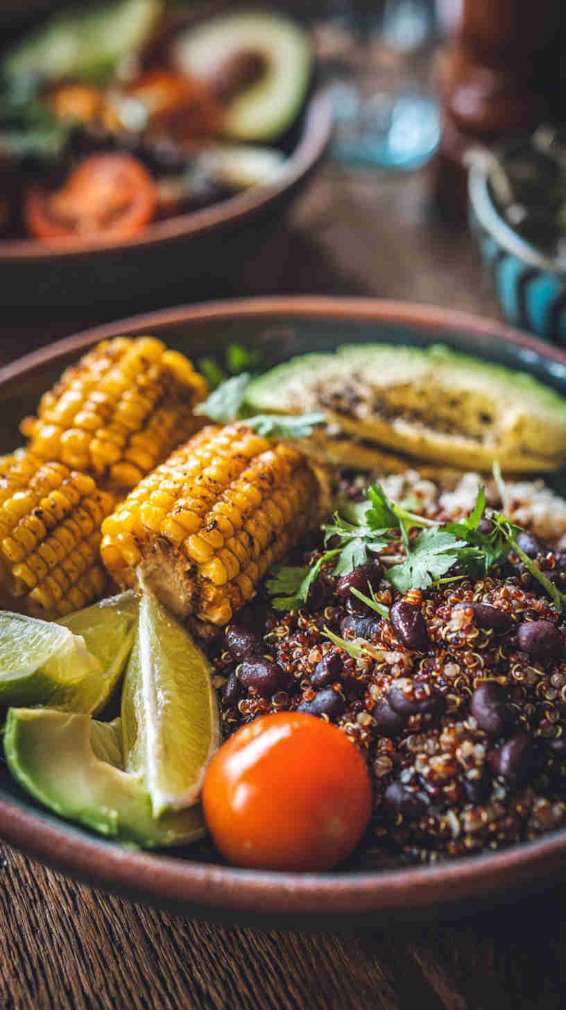 Crockpot Quinoa and Black Bean Bowl
